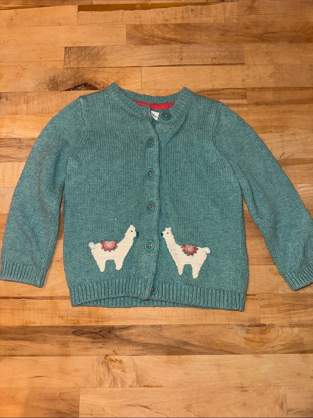 Baby Boden Teal Alpaca Cardigan Sweater